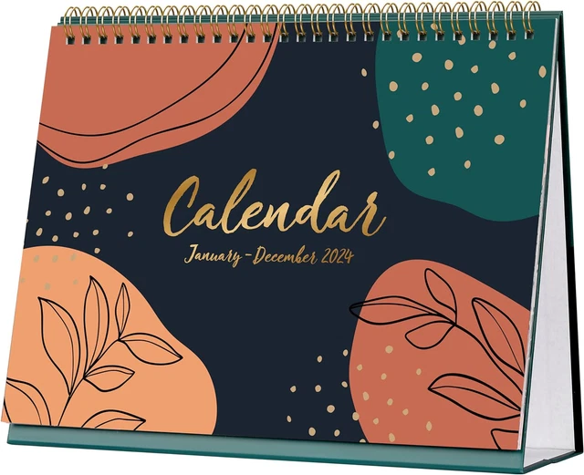 DESK CALENDAR 2024 Calendar 2024 from January 2024 to December 2024