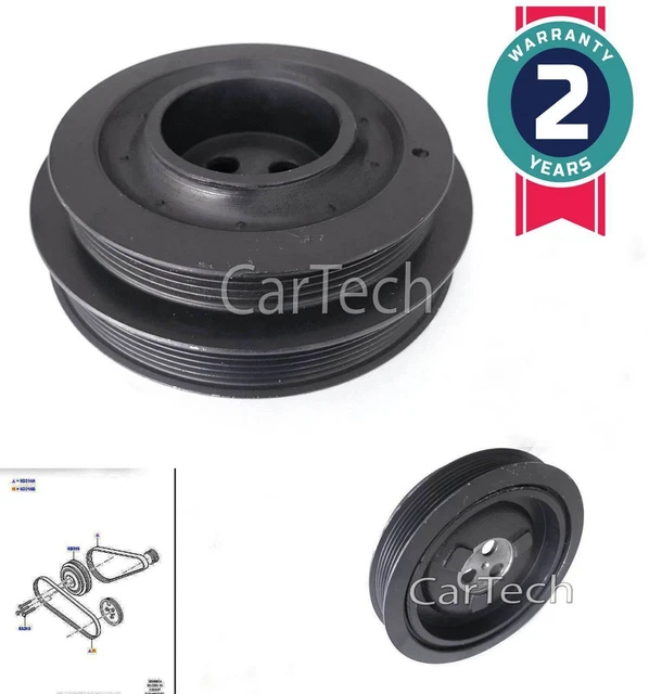CRANKSHAFT PULLEY FWD TORSION DAMPER FOR FORD TRANSIT MK7 MK8 2.2 TDCi