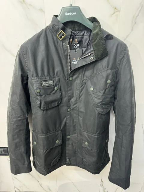 Barbour International New SL International Wax Jacket Sage Green Taglia L