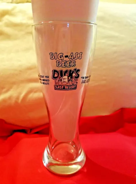 Big Ass Beer Dick's Last Resort Glass "The Rowdy O' The River" San Antonio