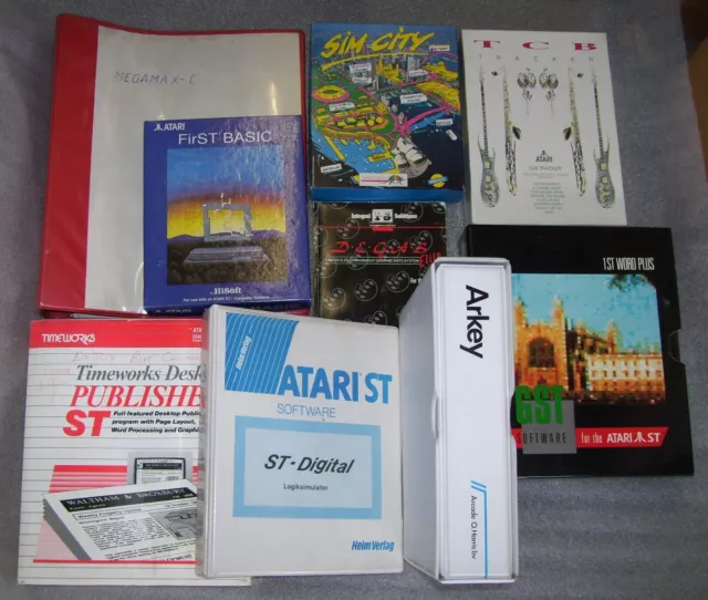 Atari 520 1040 ST STFM STE Mega Computer Software User Manuals & Books JOB LOT