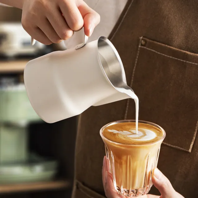 350/500ml Milk Latte Cup Clear Reading Easy to Clean Bird Beak Espresso Pull