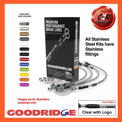 Carlton Vauxhall Carlton MK2 2.6 90-94 Inox Noir Goodridge Frein Durites SVA0930-4C 