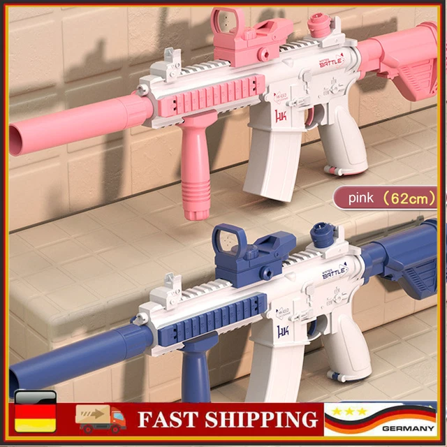 Elektrische Wasser Pistole M416 Kinder Spaß Wasserpistole Blau & Rosa
