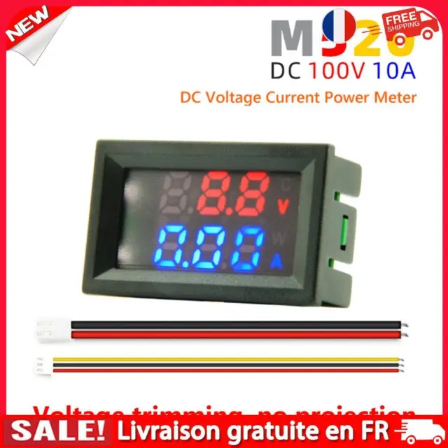 DC 100V Current Power Meter High Precision 10A Amp Volt Tester Measurement Tools