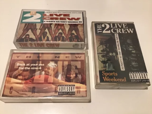 THE 2 LIVE Crew - 3 Cassette Lot , As Nasty as they Wanna Be