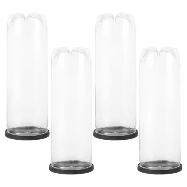 4 Pcs Pvc Tennis Cylinder Sports Balls Holder Plastic Container