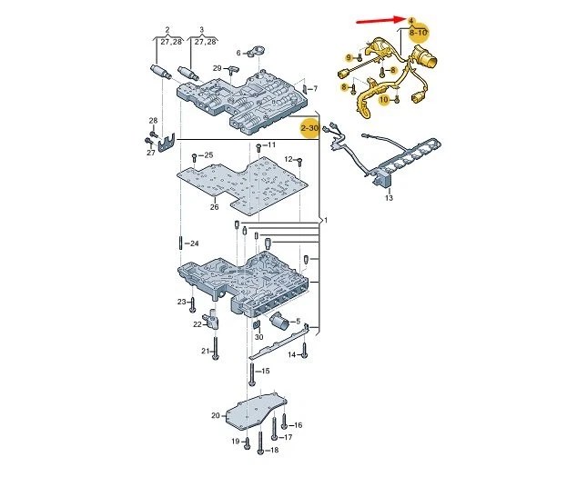 Adaptateur Faisceau Phares VW Touareg 7LA, 7L6, 7L7 - Réf 7L6971071A - Neuf