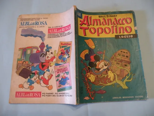 Almanacco Topolino 1963 N° 7 Mondadori Disney Orig. Molto Buono Bollino