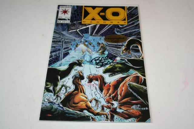 X-O MANOWAR #15 Bart Sears Autograph Signed 9.4 NM WHITE PAGES COA