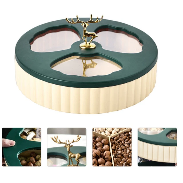 Plateau De Rangement En Cuivre Pur - Style Organisateur Décoratif Pour Bijoux (anneaux) Ou Fruits Secs | Plateau Rond élégant Pour Commode
