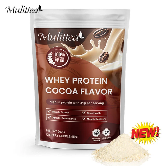 WHEY PROTEIN POWDER Build Muscle Strengthen Bone 200g/400g Cocoa Flavor ...