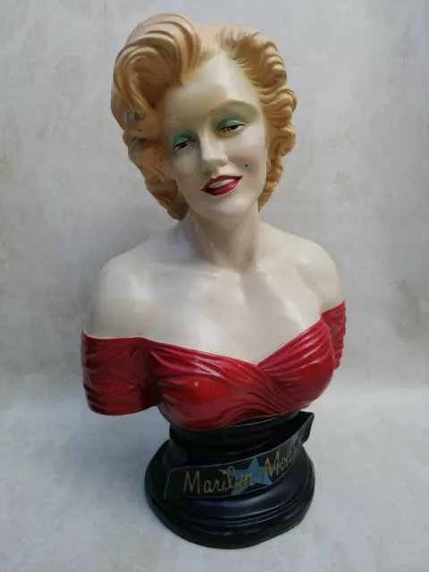 Marilyn Monroe Büste 66x40 cm Werbefigur Dekoration Druckguss Midcentury Design