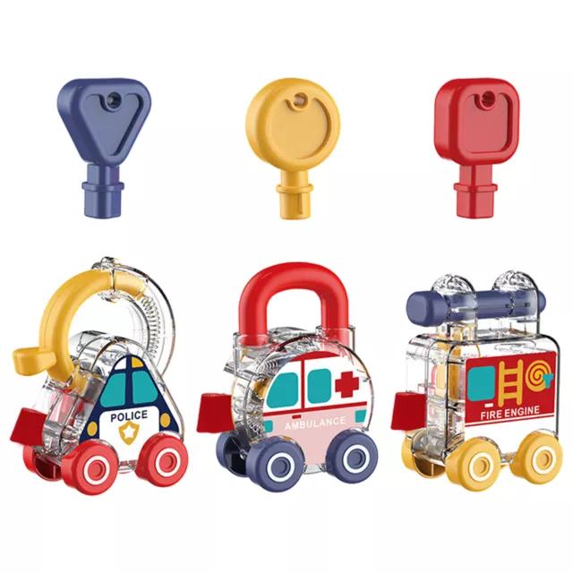 Kinder-Schlüsselspielzeug, Spielzeugschlüssel und Schlösser für Kinder, farb