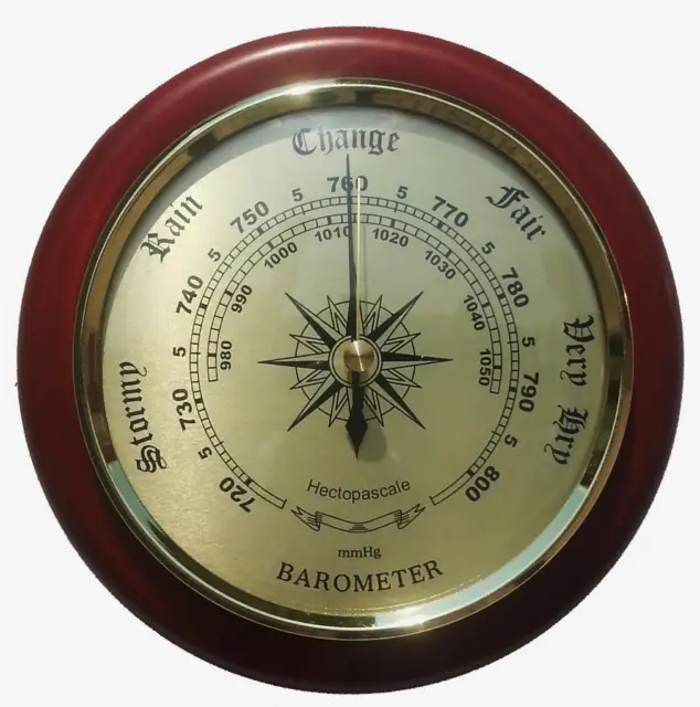 Wall Barometer Fine Weather Instrument For Your Home Or Ideal Gift Quality New