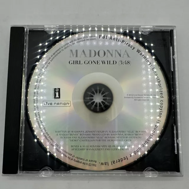 Madonna Girl Gone Wild Promo CD Disc Only Rare Version See pictures 2012