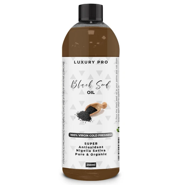 Aceite de semilla negro extra fuerte 100% puro prensado en frío 250 ml