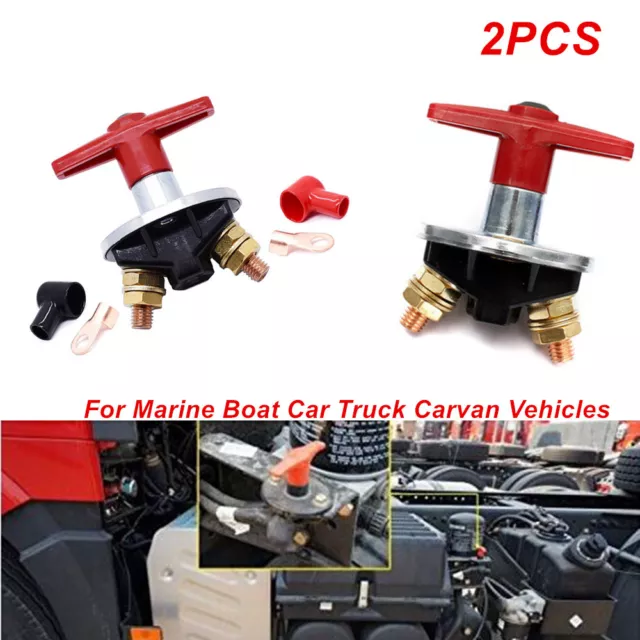 2X Battery Master Isolator Disconnect Power Kill Switch Marine Car RV ATV Truck