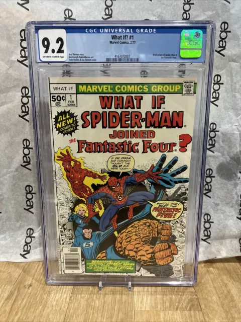 WHAT IF? #1 ORIGIN 1st Spider-Man Joins Fantastic Four Marvel TV CGC NM- 9.2