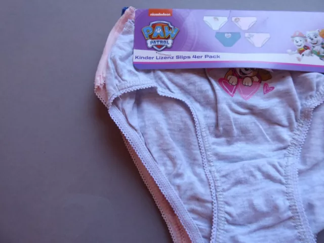 Paw Patrol Mädchen Unterhosen Slips 4er Pack Gr. 98 / 104