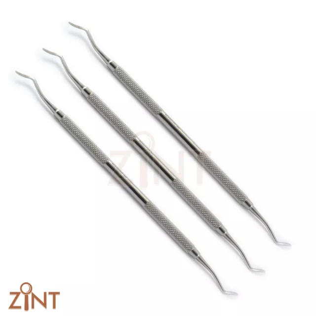 Set Of 3 Dental Excavators Restorative Composite Spoon Dentist Excavator Carious