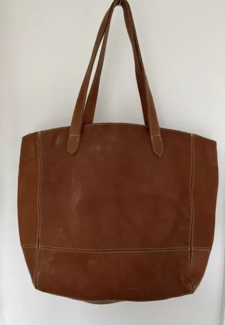 Fat face discount leather tote bag