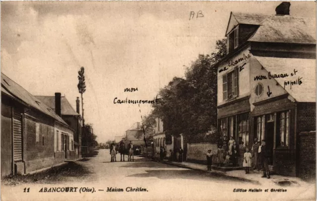 CPA AK ABANCOURT OISE - Maison Chretien (424328)