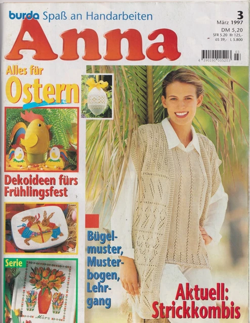 Anna Burda Spaß an Handarbeiten * Heft 3 von 1997 *  Alles für Ostern