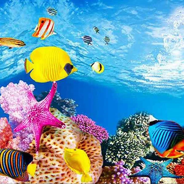 Immagine di sfondo acquario 3d tridimensionale acquario sfondo9926