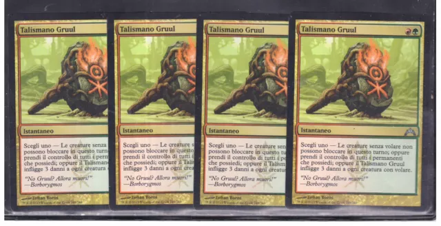 Magic 4x Talismano Gruul - Gruul Charm 169/249 NC GTC ITA