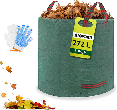 Pliables et réutilisables Grands sacs de jardin imperméables très résistants de 272 L avec des poignées Giovara 