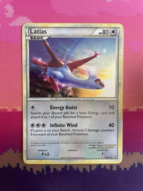 Pokemon Cards Latias HGSS10 Black Star Promo Holo Near Mint