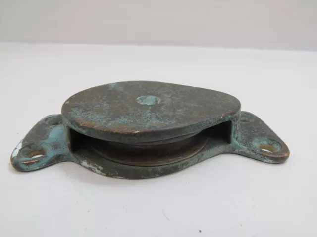 2 Inch Merriman Bronze Deck Pulley Block Tackle Boat Sail (C4B116C)