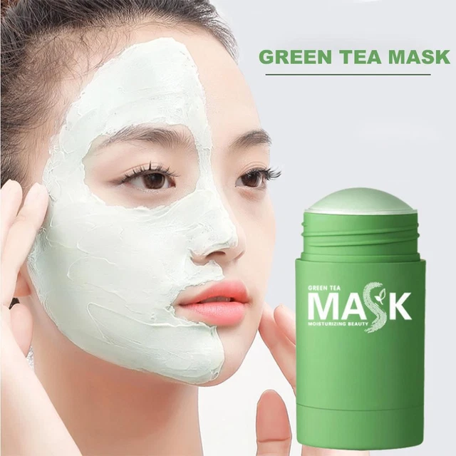 Máscara purificadora de té verde arcilla con palo sin poros limpieza profunda control de aceite Q0V0