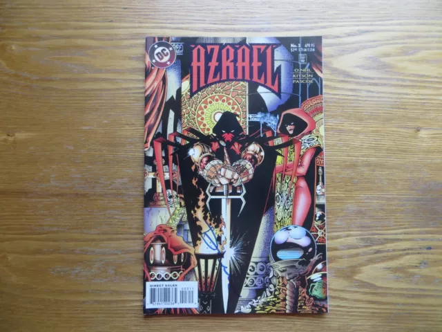 1995 Azrael # 3  Batman Signed 2X Denny Oneil & Barry Kitson, With Poa