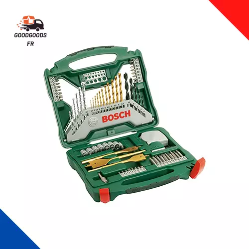 Bosch Accessories 70 Pièces Ensemble De Forets Et De Tournevis En Titane X-Line