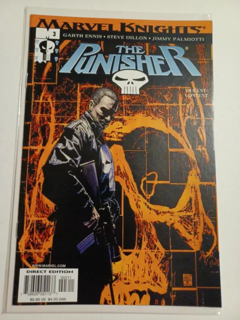 Punisher #3 Comic Book Garth Ennis Steve Dillon Preacher - Marvel Knights Pics!