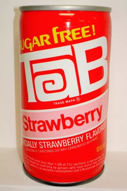 TAB "STRAWBERRY - SUGAR FREE"  C/S Soda Can C428