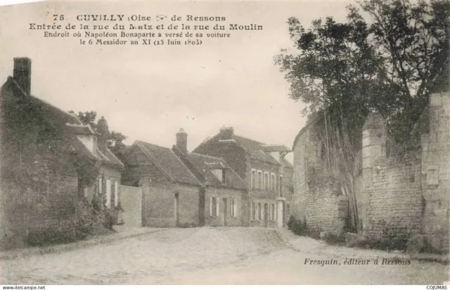 60 CUVILLY _S18573_ De Ressons Entr�e de la Rue du Matz et de la Rue du Moulin