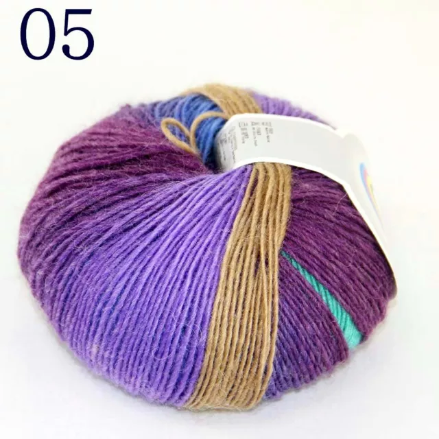 Sale 2ballsx50gr Cashmere Wool Rainbow Rugs Shawl Sweater Hand