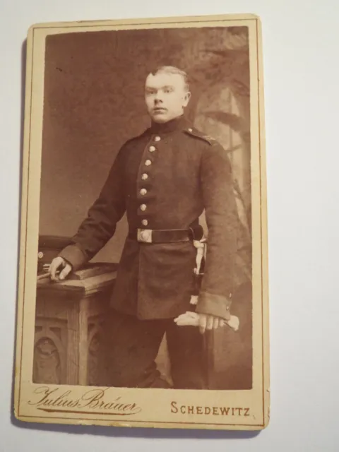 Schedewitz - Soldat in Uniform - Regiment Nr. 1?? / CDV
