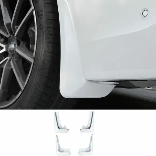For BMW 3-Series G20 2019-2021 Ore White Mud Flaps Fender Splash Guards 4PCS