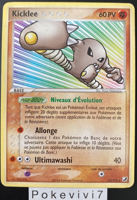 Carte Pokemon KICKLEE 25/115 Rare Bloc EX Forces Cachées FR OCCASION