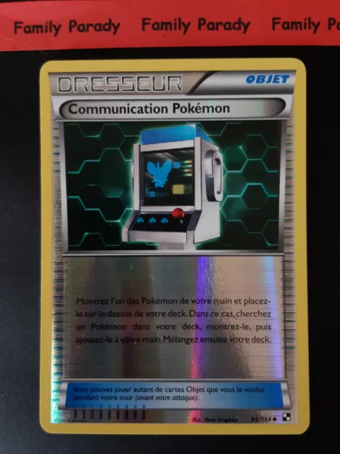 Communication Pokemon Reverse 99/114 Pokemon Card Black and White New Fr