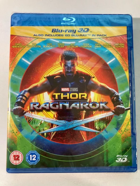 Thor: Ragnarok (3D + 2D Blu-ray, 2 Discs, Disney, Region Free) *NEW/SEALED*