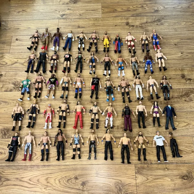 Wwe Elite Aew Wrestling Figure Bundle Job Lot 53X Figures Mattel