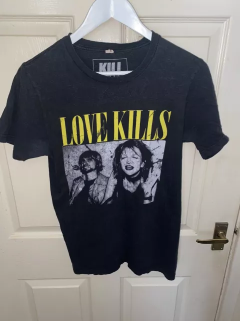 LOVE KILLS KILL brand t shirt nirvana kurt cobain courtney love 2013 ...