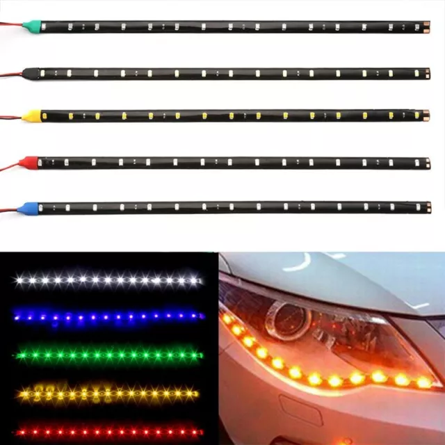 Car LED Strip Light High Power Lampara De Coche Tira De Colores Luz Waterproof