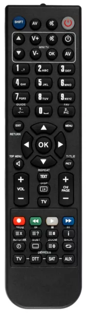 Replacement remote for Vizio VUR10, SV472XVT, XVT323SV, SV422XVT