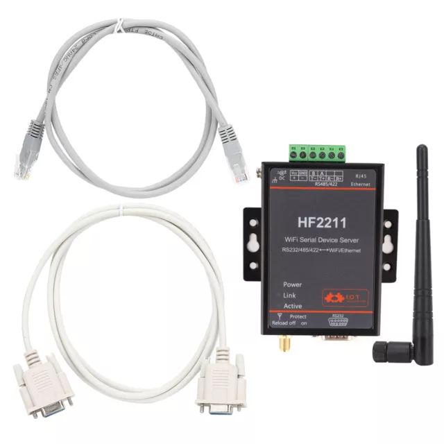 HF2211 Serial Server RS232/485/422 To WIFI & Ethernet DTU Network Communication✪